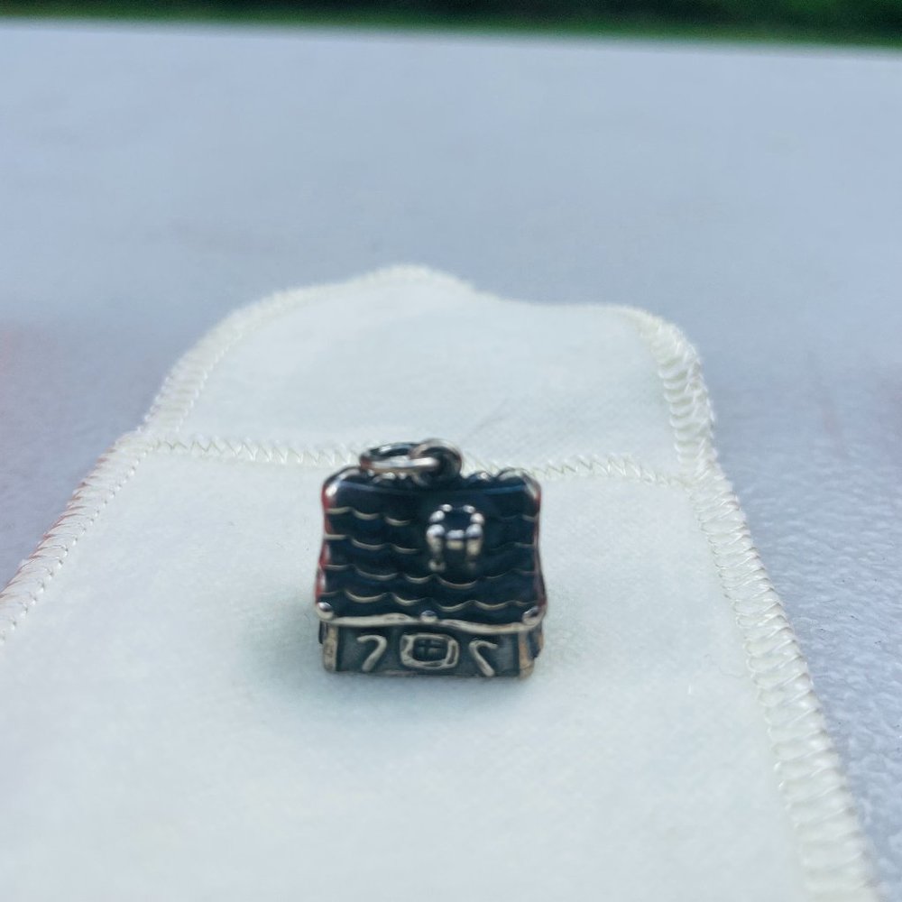 James Avery Rare Retired Sterling Silver Gingerbread House Charm Pendant Gifts C